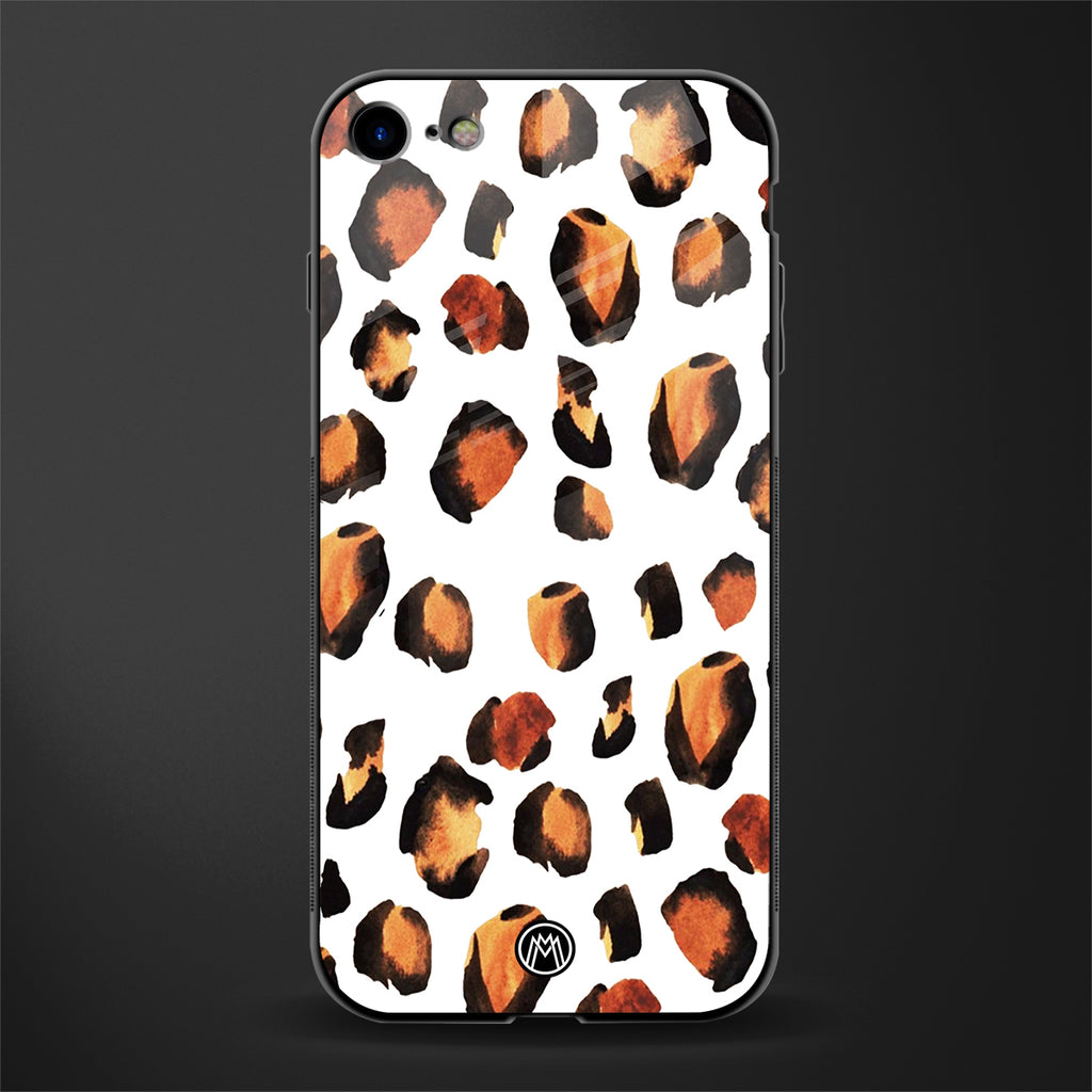 cheetah fur glass case for iphone 8 image