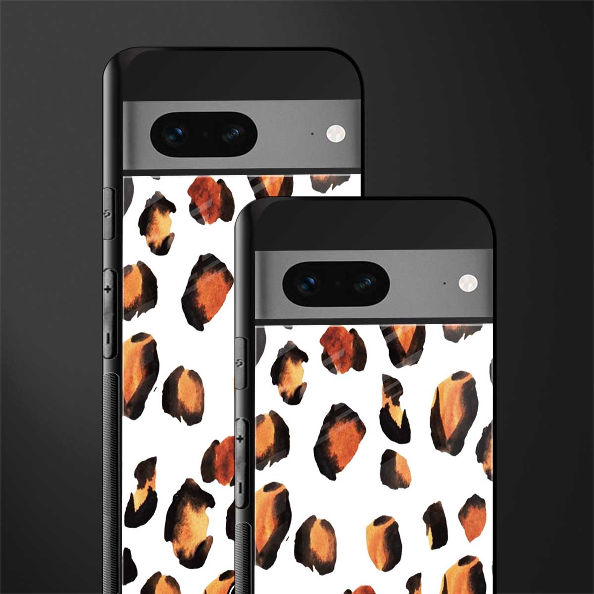 cheetah fur back phone cover | glass case for google pixel 7