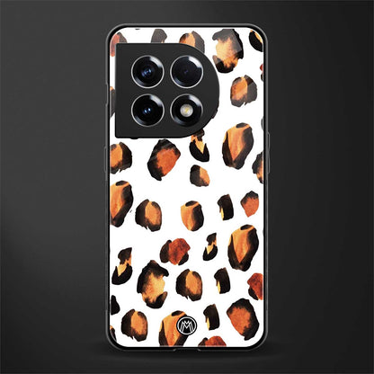 cheetah fur back phone cover | glass case for oneplus 11