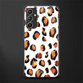 cheetah fur back phone cover | glass case for samsung galaxy a54 5g