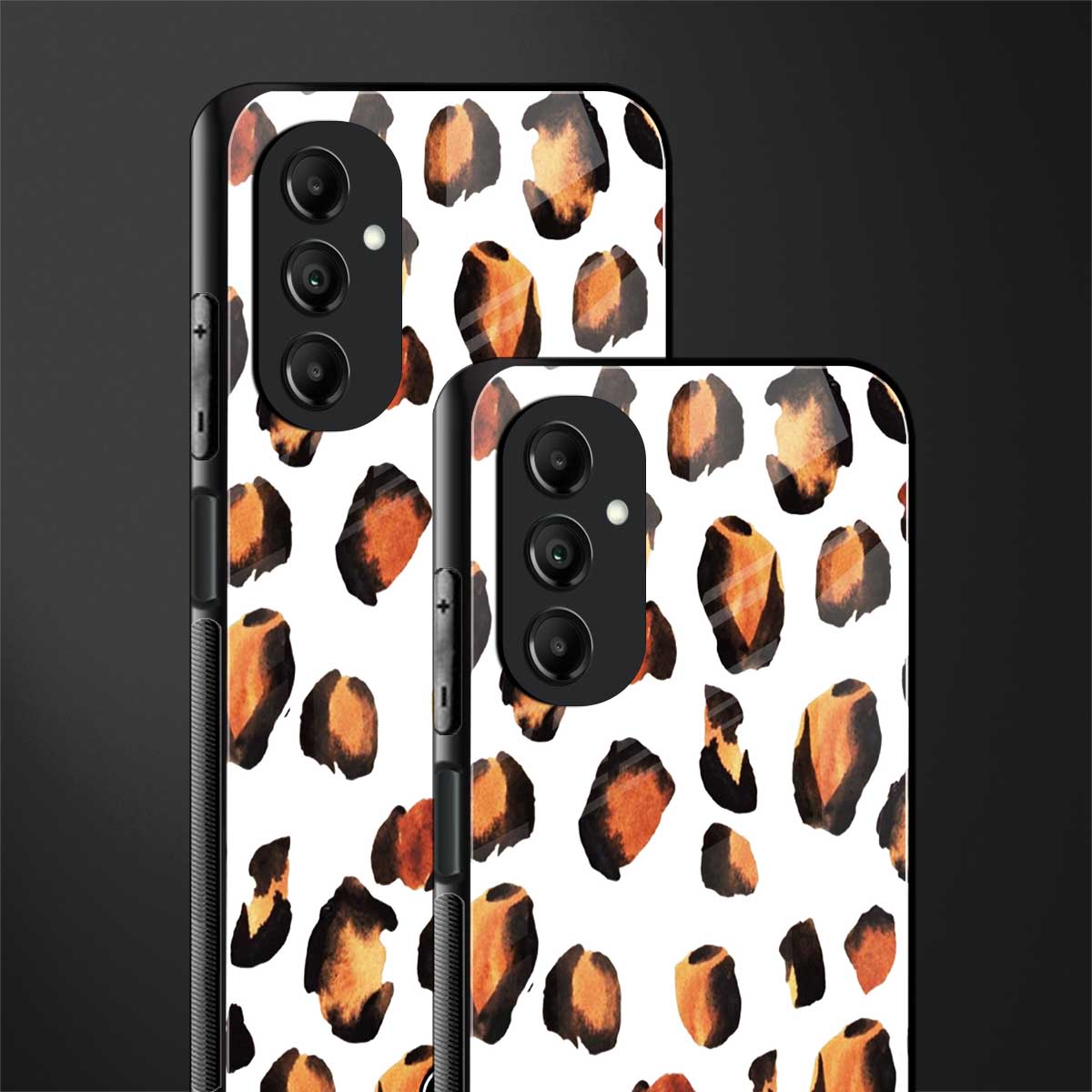 cheetah fur back phone cover | glass case for samsung galaxy a14 5g