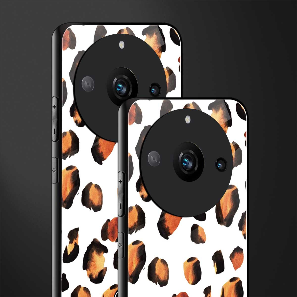 cheetah fur back phone cover | glass case for realme 11 pro 5g