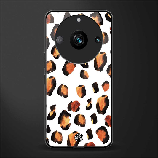 cheetah fur back phone cover | glass case for realme 11 pro 5g