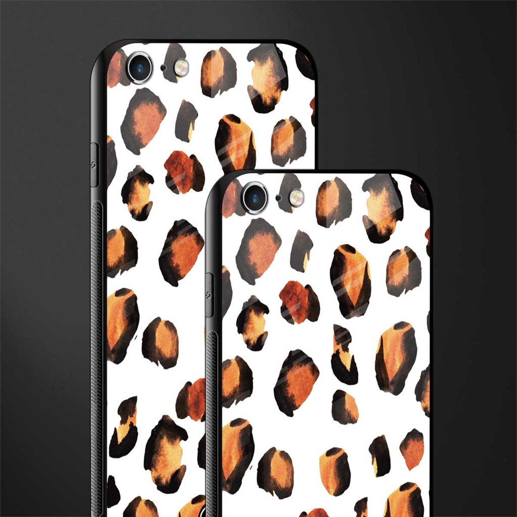 cheetah fur glass case for iphone 6s image-2