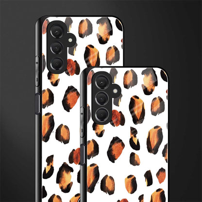 cheetah fur back phone cover | glass case for samsun galaxy a24 4g