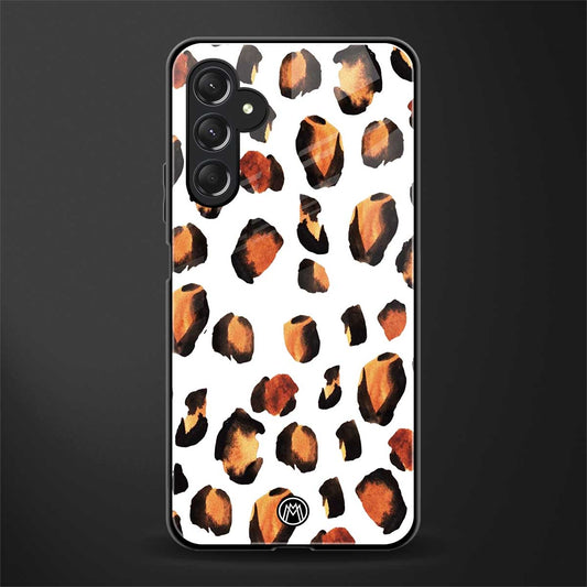 cheetah fur back phone cover | glass case for samsun galaxy a24 4g