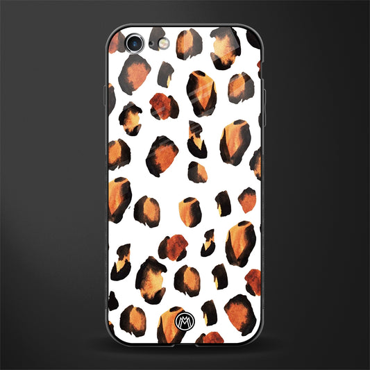 cheetah fur glass case for iphone 6s plus image