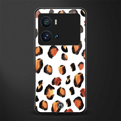 cheetah fur back phone cover | glass case for iQOO 9 Pro