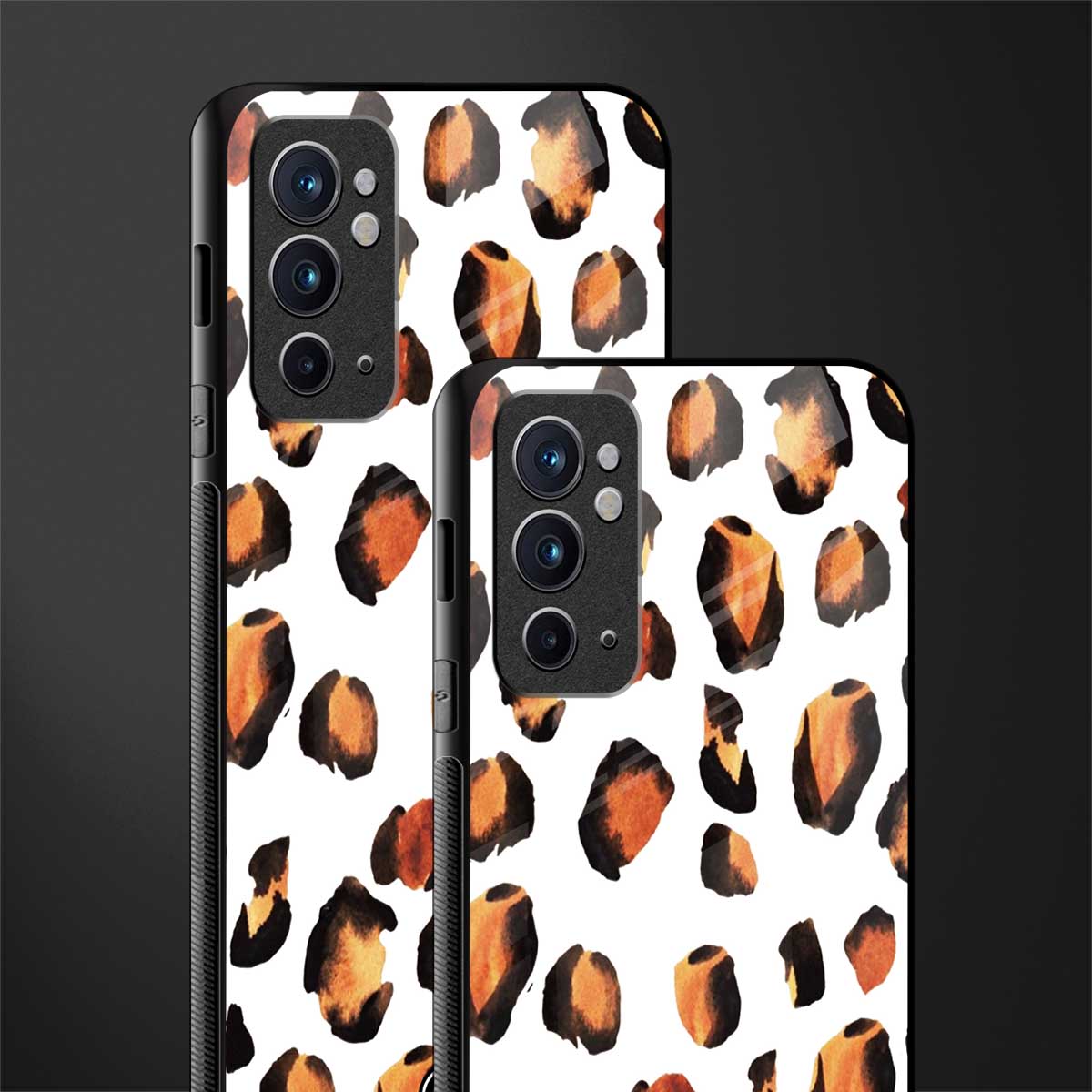 cheetah fur glass case for oneplus 9rt image-2