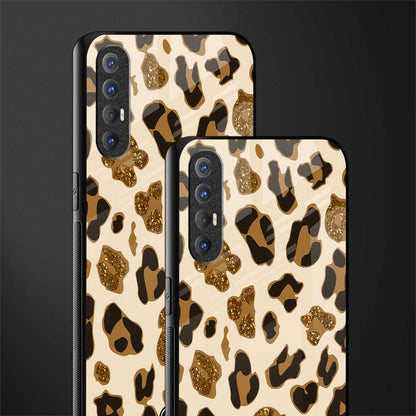 cheetah fur aesthetic glass case for oppo reno 3 pro image-2