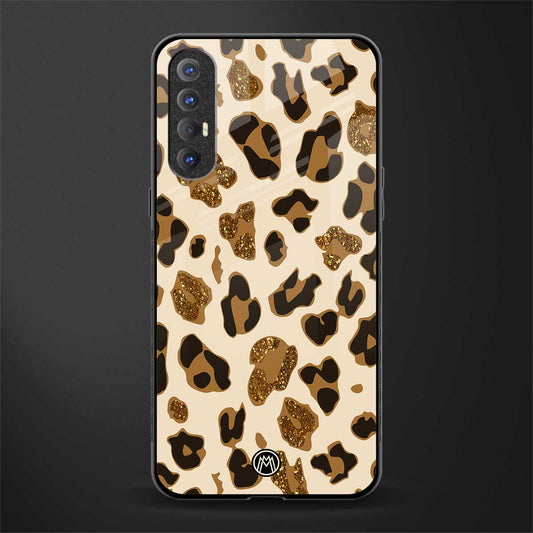 cheetah fur aesthetic glass case for oppo reno 3 pro image
