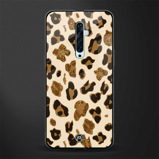 cheetah fur aesthetic glass case for oppo reno 2z image