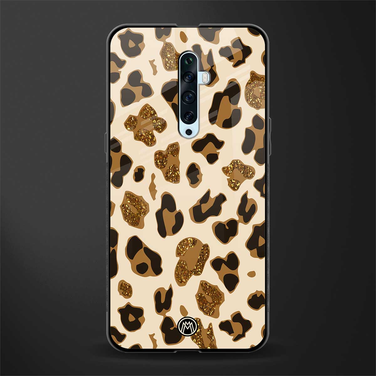 cheetah fur aesthetic glass case for oppo reno 2f image