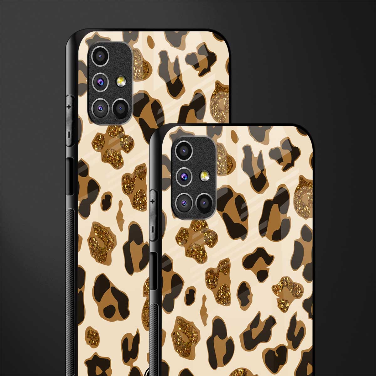 cheetah fur aesthetic glass case for samsung galaxy m51 image-2