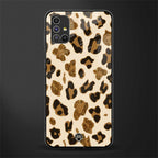 cheetah fur aesthetic glass case for samsung galaxy m51 image