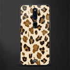 cheetah fur aesthetic glass case for oppo f11 pro image