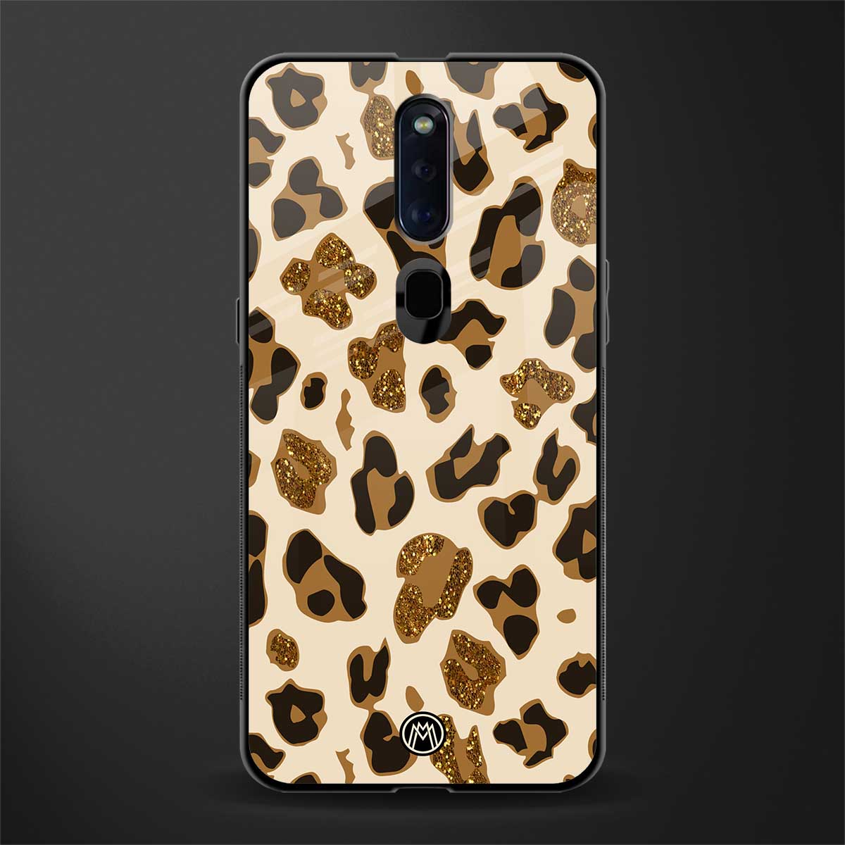 cheetah fur aesthetic glass case for oppo f11 pro image