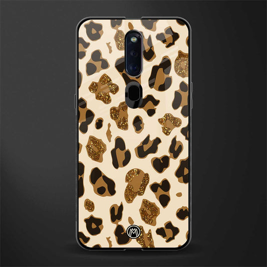 cheetah fur aesthetic glass case for oppo f11 pro image