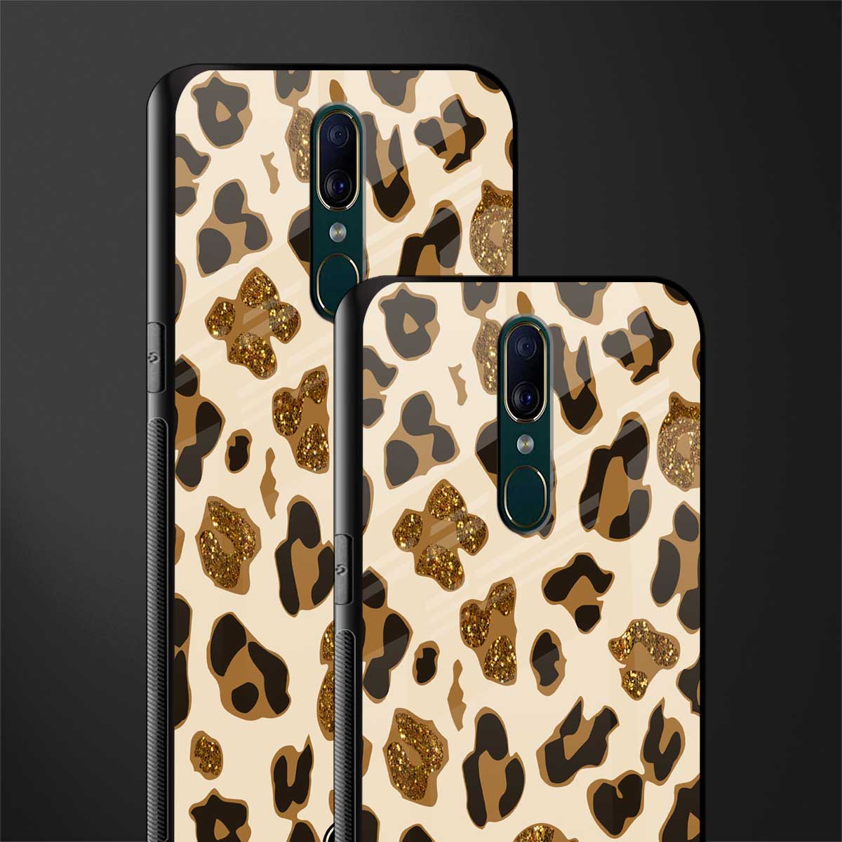 cheetah fur aesthetic glass case for oppo f11 image-2