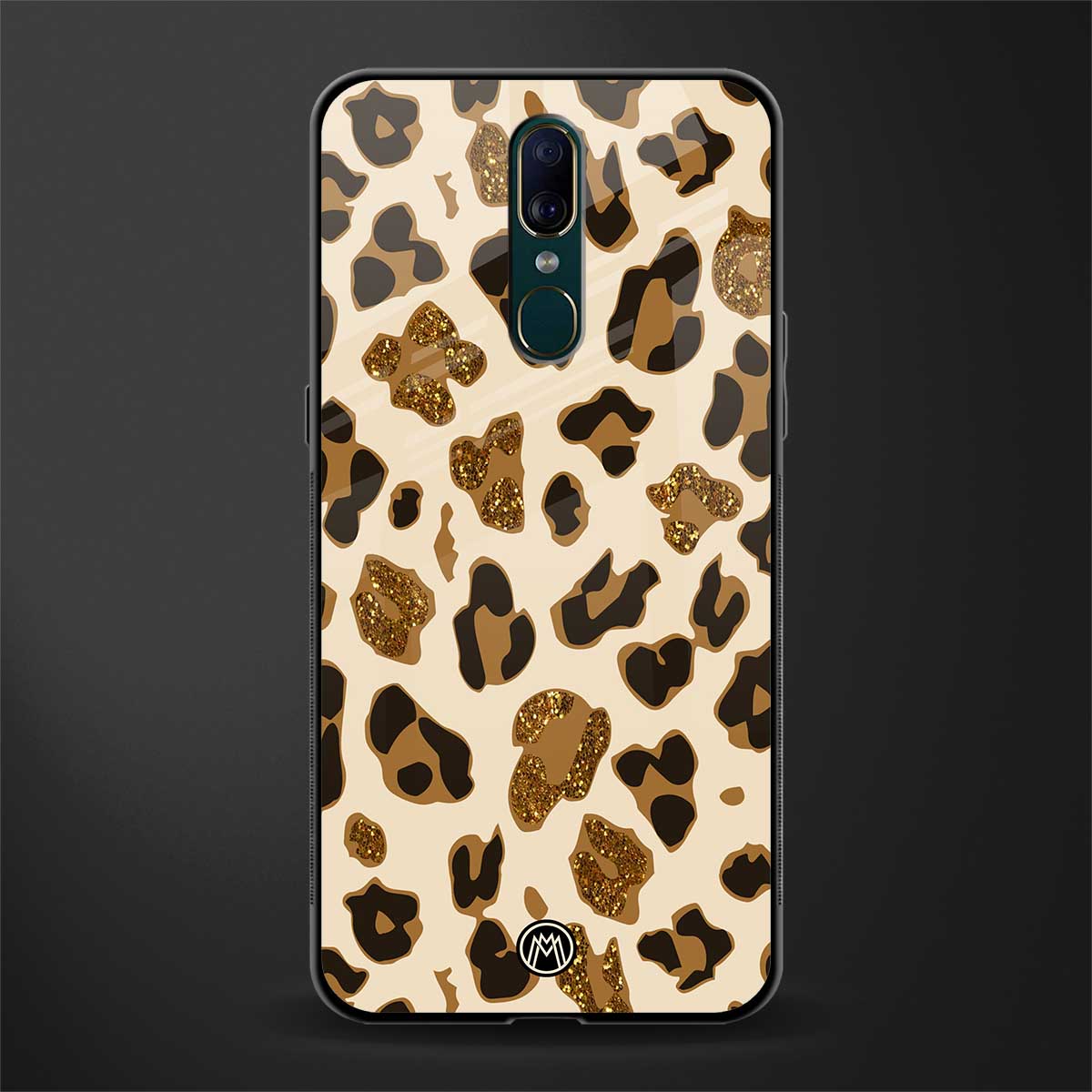 cheetah fur aesthetic glass case for oppo f11 image