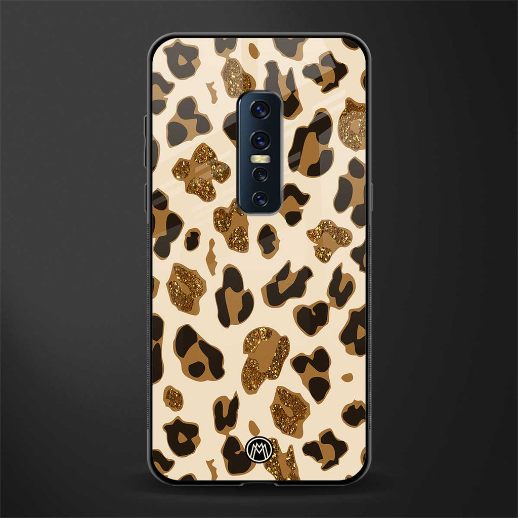 cheetah fur aesthetic glass case for vivo v17 pro image