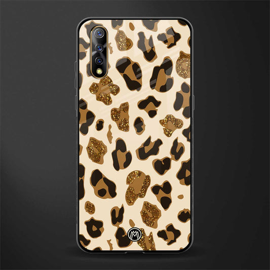 cheetah fur aesthetic glass case for vivo s1 image