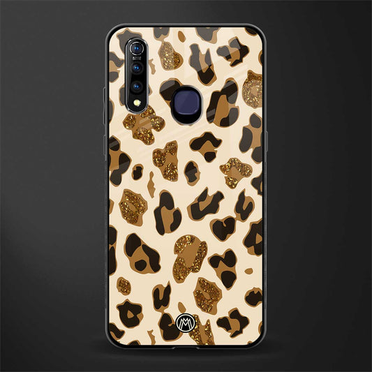 cheetah fur aesthetic glass case for vivo z1 pro image