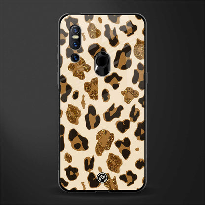 cheetah fur aesthetic glass case for vivo v15 image