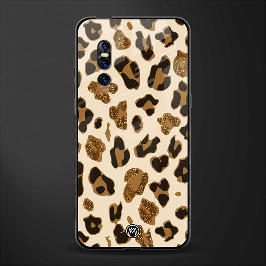 cheetah fur aesthetic glass case for vivo v15 pro image