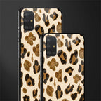 cheetah fur aesthetic glass case for samsung galaxy a51 image-2