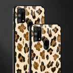 cheetah fur aesthetic glass case for samsung galaxy m31 image-2
