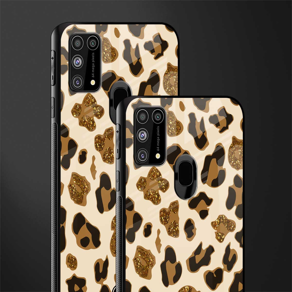 cheetah fur aesthetic glass case for samsung galaxy m31 image-2