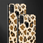 cheetah fur aesthetic glass case for samsung galaxy m30s image-2