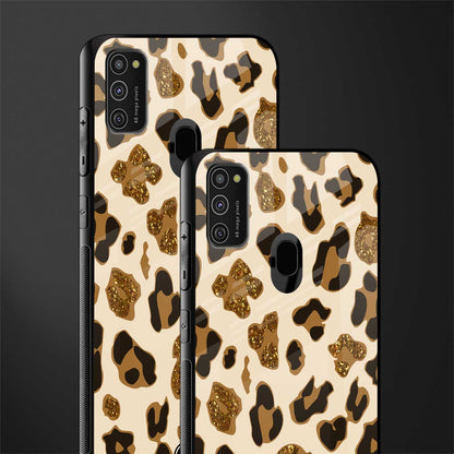 cheetah fur aesthetic glass case for samsung galaxy m30s image-2