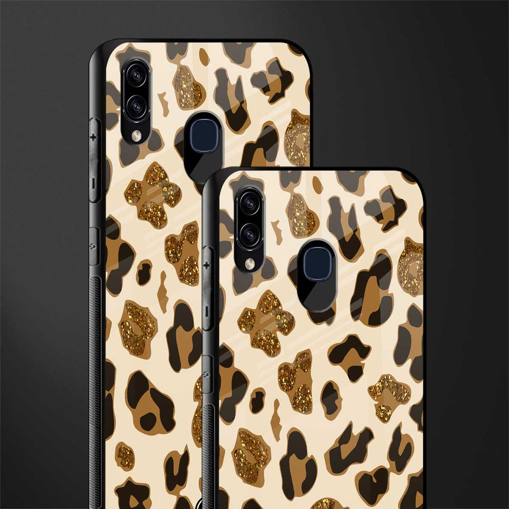 cheetah fur aesthetic glass case for samsung galaxy m10s image-2