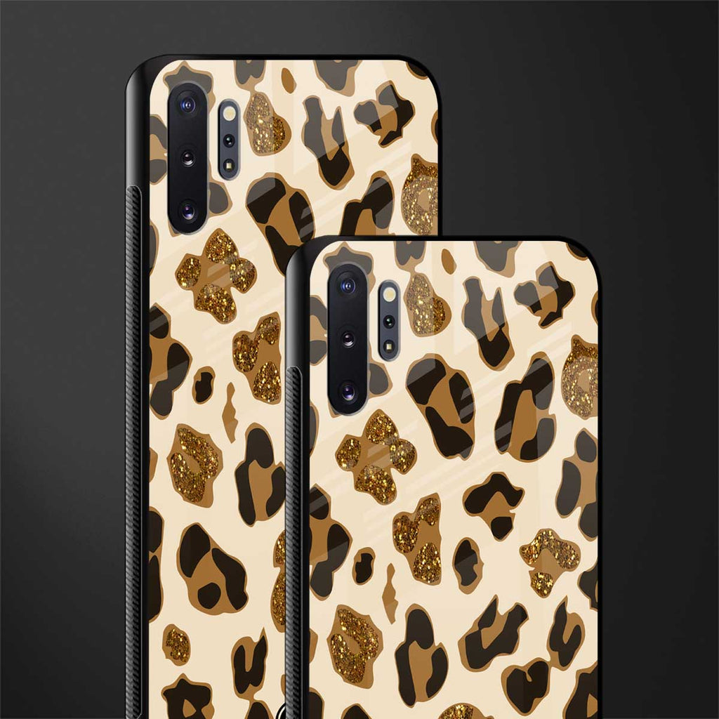 cheetah fur aesthetic glass case for samsung galaxy note 10 plus image-2