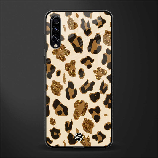 cheetah fur aesthetic glass case for samsung galaxy a70 image