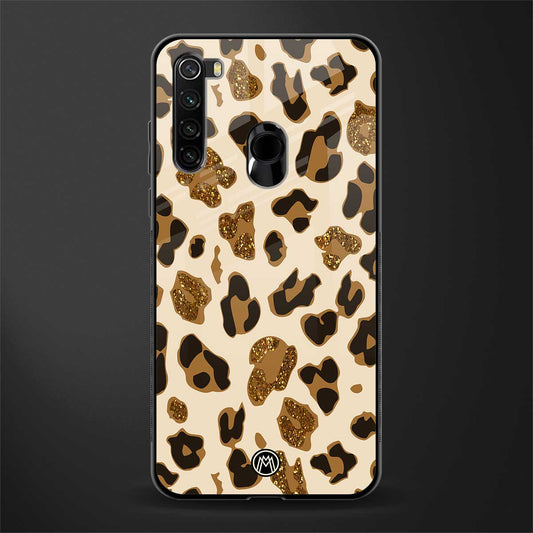 cheetah fur aesthetic glass case for redmi note 8 image