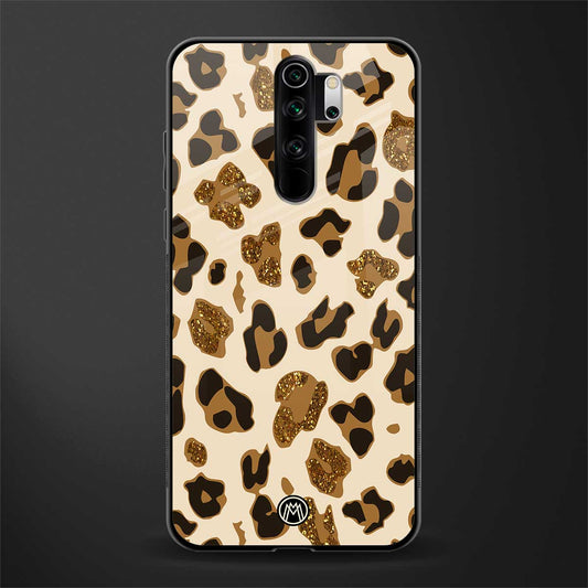 cheetah fur aesthetic glass case for redmi note 8 pro image