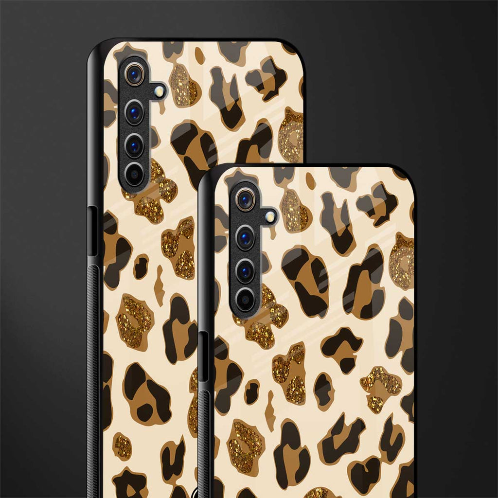 cheetah fur aesthetic glass case for realme 6i image-2