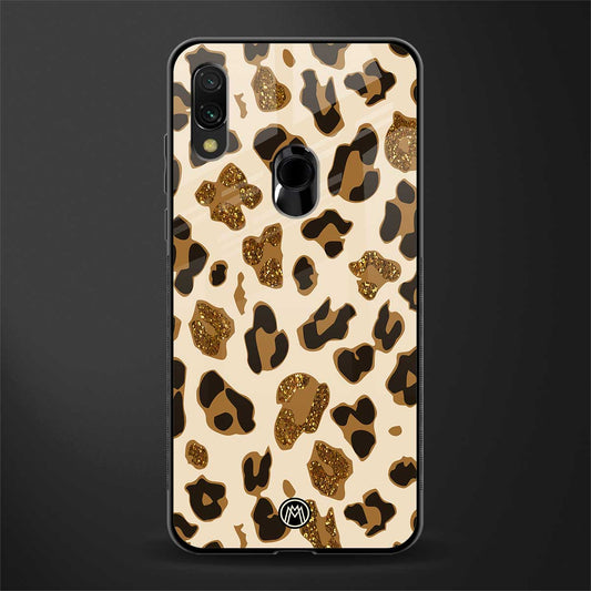 cheetah fur aesthetic glass case for redmi note 7 image