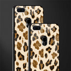 cheetah fur aesthetic glass case for oppo a7 image-2
