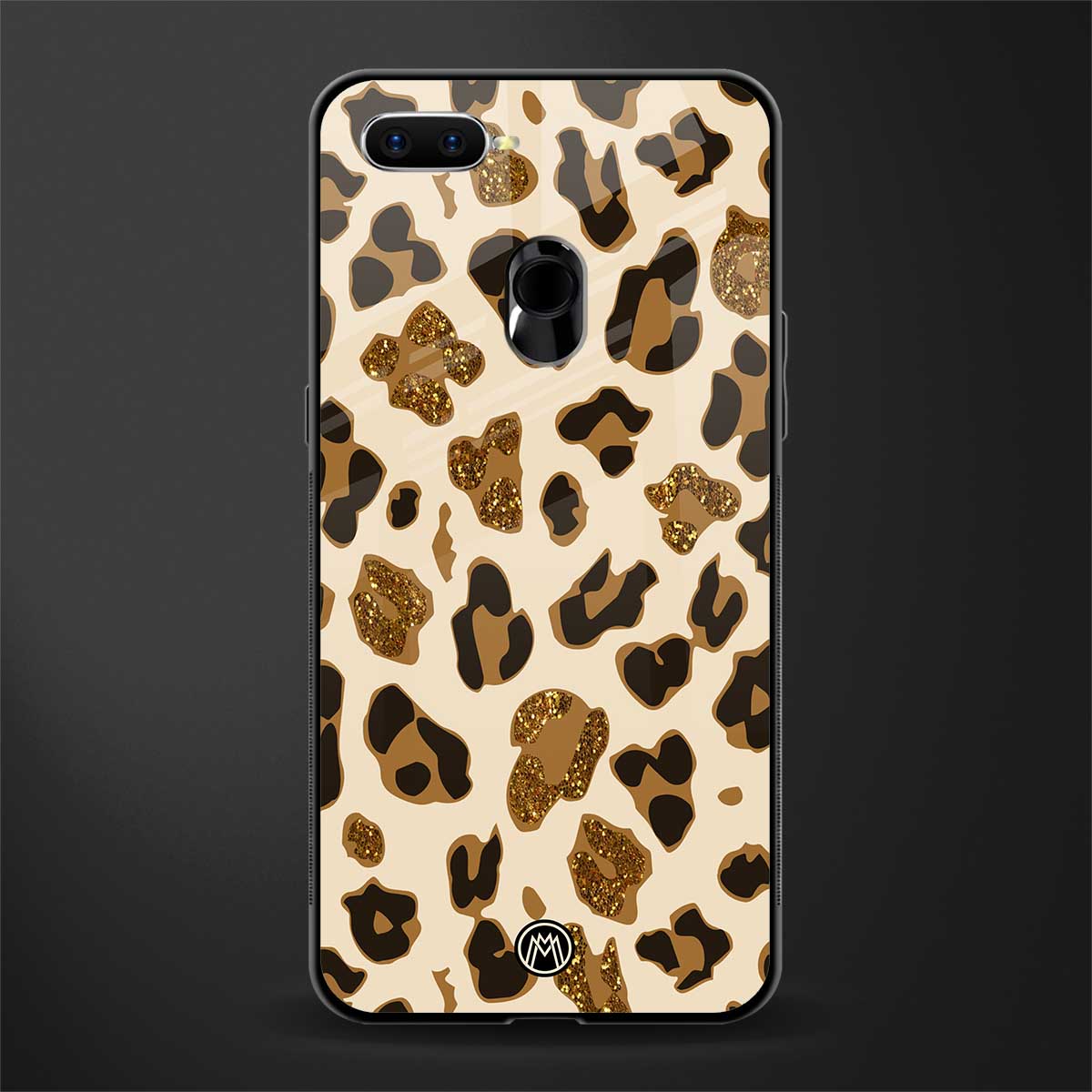 cheetah fur aesthetic glass case for oppo a7 image