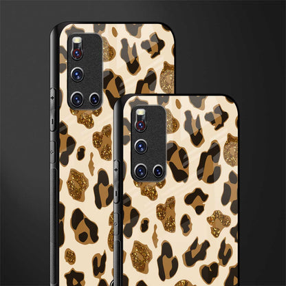 cheetah fur aesthetic glass case for vivo v19 image-2