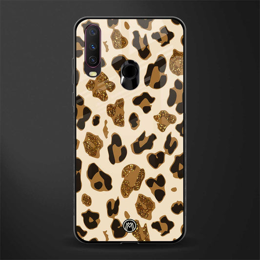 cheetah fur aesthetic glass case for vivo y15 image