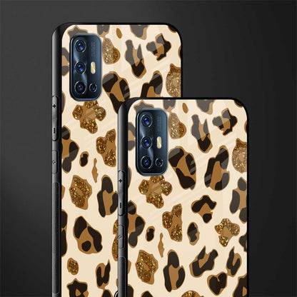 cheetah fur aesthetic glass case for vivo v17 image-2