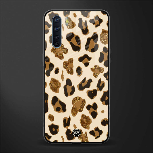 cheetah fur aesthetic glass case for oppo f15 image