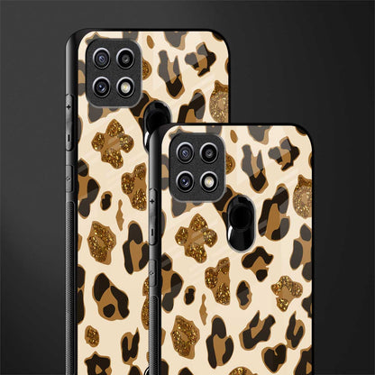 cheetah fur aesthetic glass case for oppo a15s image-2