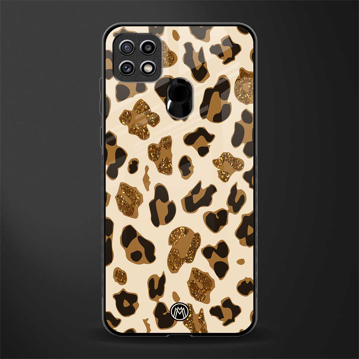 cheetah fur aesthetic glass case for oppo a15s image