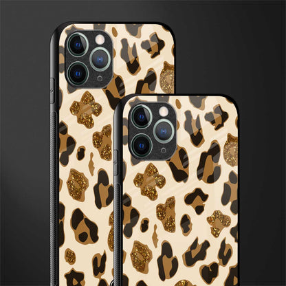 cheetah fur aesthetic glass case for iphone 11 pro image-2